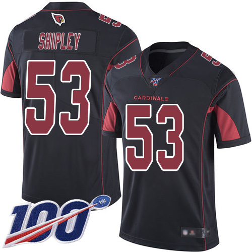 Arizona Cardinals Limited Black Men A.Q. Shipley Jersey NFL Football #53 100th Season Rush Vapor Untouchable